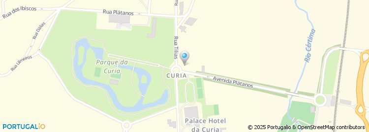 Mapa de Grande Hotel da Curia, Golf & Spa