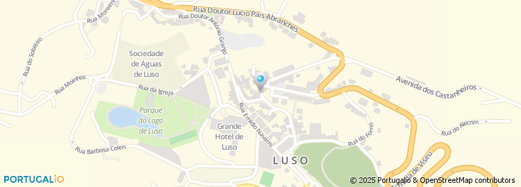 Mapa de Grande Hotel de Luso