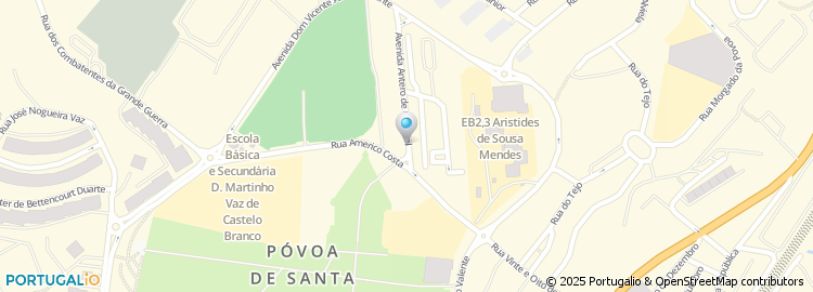 Mapa de Guarda Nacional Republicana - Posto Povoa Santa Iria