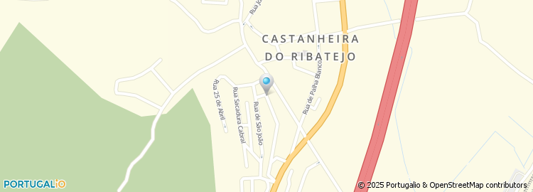 Mapa de Guarda Nacional Republicana - Posto Territorial de Castanheira do Ribatejo