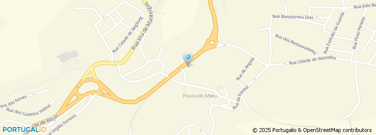 Mapa de Avenida Cidade de Watterbury