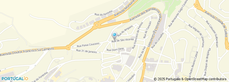 Mapa de Rua de São Vicente de Paulo