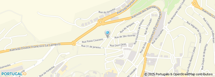 Mapa de Rua Paiva Couceiro