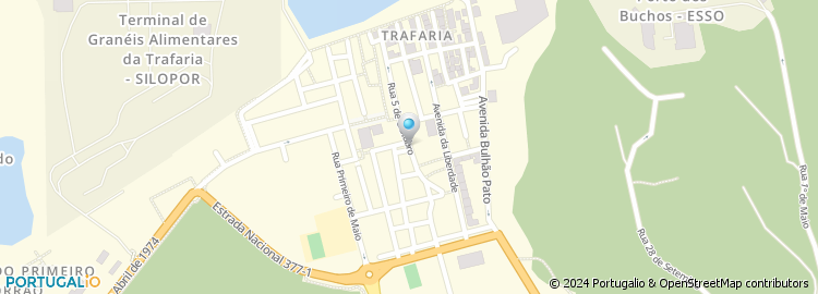 Mapa de Guerin, Rent-a-Car, Almada
