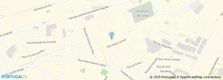 Mapa de Guerin, Rent-a-Car, Sines