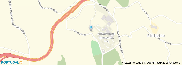 Mapa de Rua das Arcas