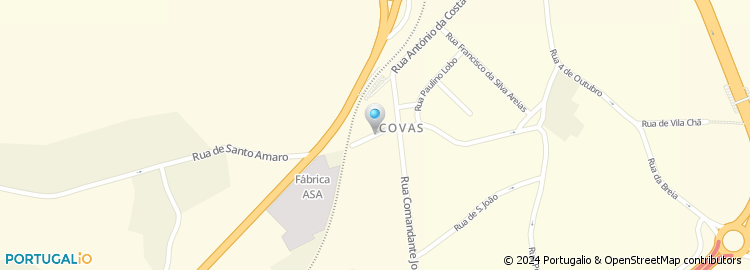 Mapa de Rua de Covas