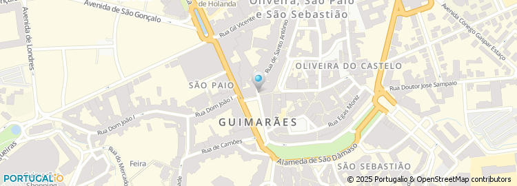 Mapa de Rua de Santo António