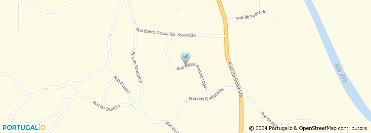 Mapa de Rua do Padre António Lopes