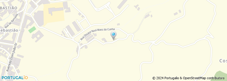 Mapa de Rua Doutor Raúl Alves da Cunha