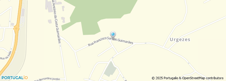 Mapa de Rua Francisco Santos Guimarães