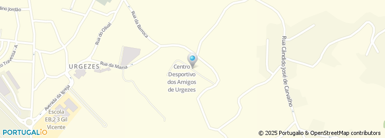 Mapa de Rua Os Amigos de Urgeses