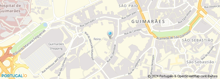 Mapa de Rua São Nicolau dos Estudantes