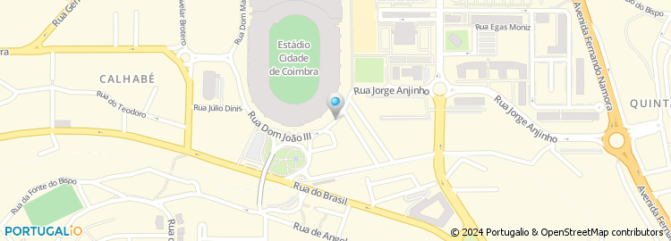 Mapa de Holmes Place, Coimbra