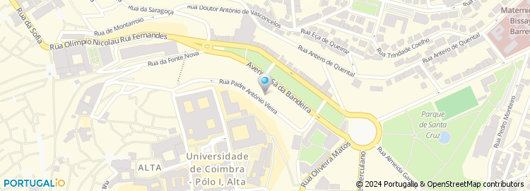Mapa de Hospitais Universidade de Coimbra - Serv. de Medicina Física e Reabilitação
