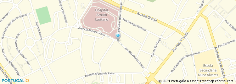 Mapa de Hospital Amato Lusitano - Castelo Branco