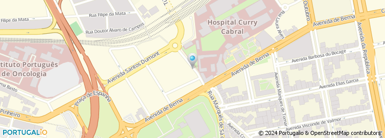 Mapa de Hospital Curry Cabral