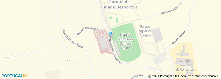 Mapa de Hospital da Luz, Guimarães