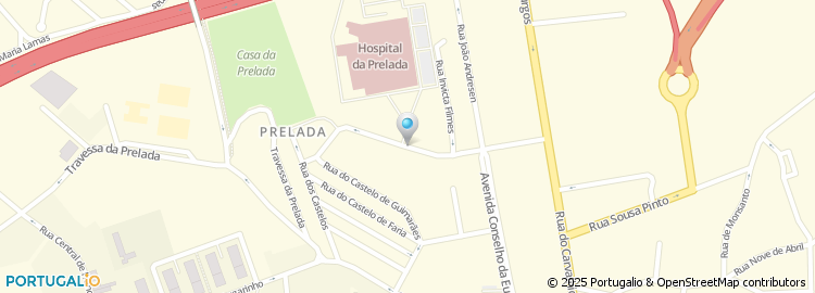 Mapa de Hospital da Prelada