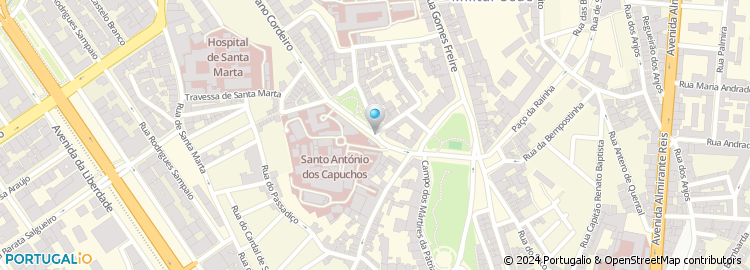 Mapa de Hospital de Santo António dos Capuchos