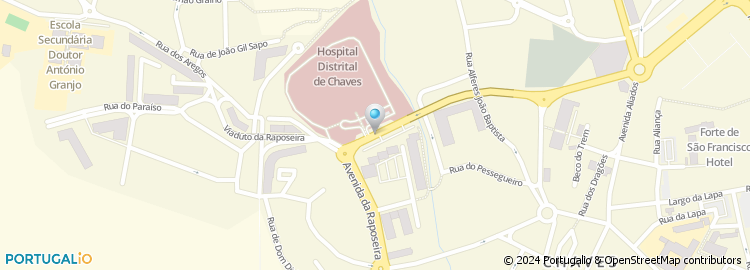 Mapa de Hospital Distrital de Chaves