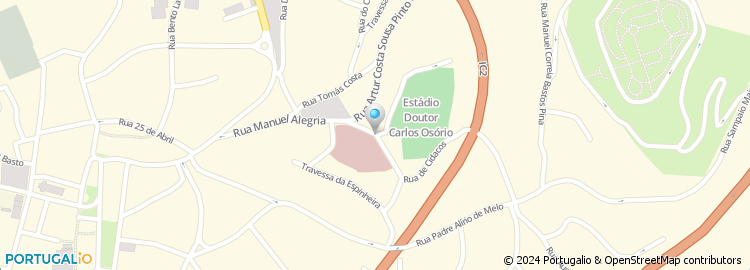 Mapa de Hospital Distrital de Oliveira de Azemeis