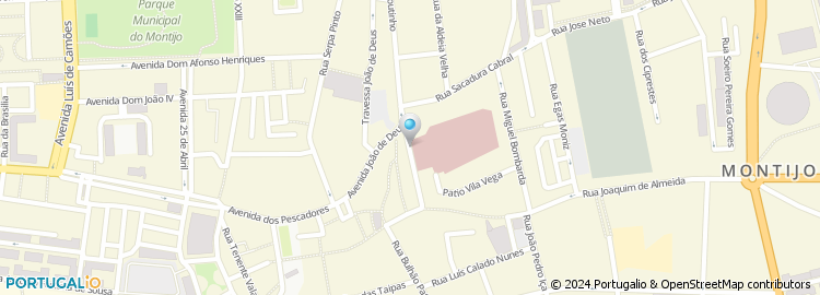 Mapa de Hospital Distrital do Montijo