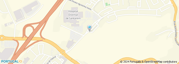 Mapa de Hospital Distrital Santarem, Sa