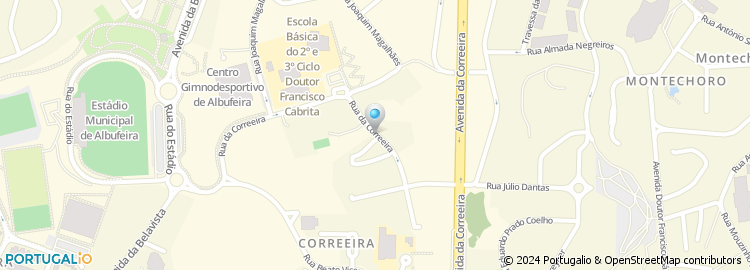 Mapa de Hospital Lusíadas, Albufeira