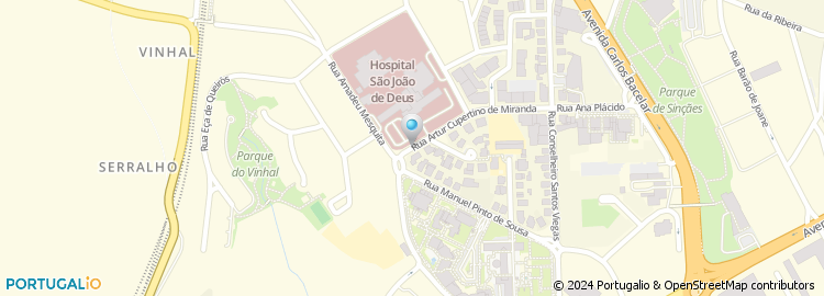 Mapa de Hospital São João de Deus, E.P.E