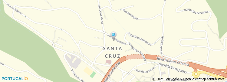 Mapa de Iate Clube de Santa Cruz ( Madeira)