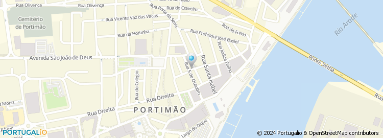 Mapa de Iate Clube Marina Portimão