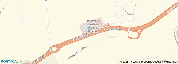 Mapa de Idealmed - Unidade Hospitalar de Coimbra, S.A.