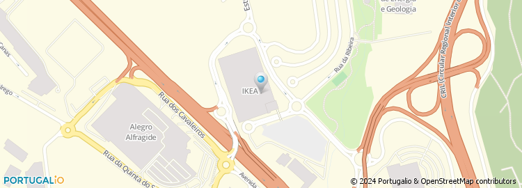 Mapa de Ikea Alfragide