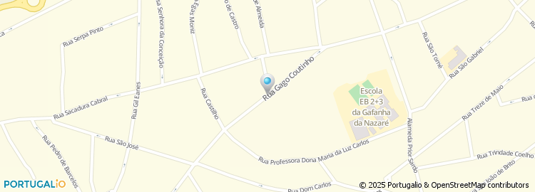 Mapa de Rua Azevedo Coutinho