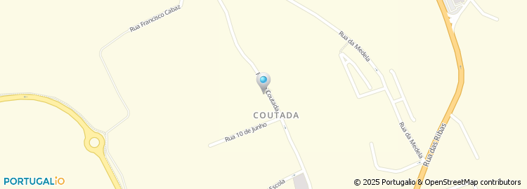 Mapa de Rua da Coutada