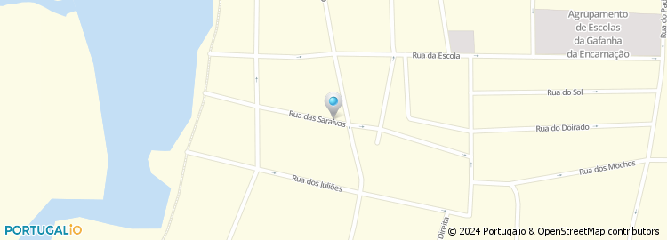 Mapa de Rua das Saraivas