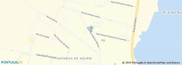 Mapa de Rua Dom António Santos
