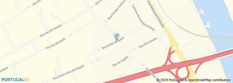 Mapa de Rua Heróis da Guiné