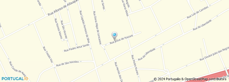 Mapa de Rua Jesus de Nazaré