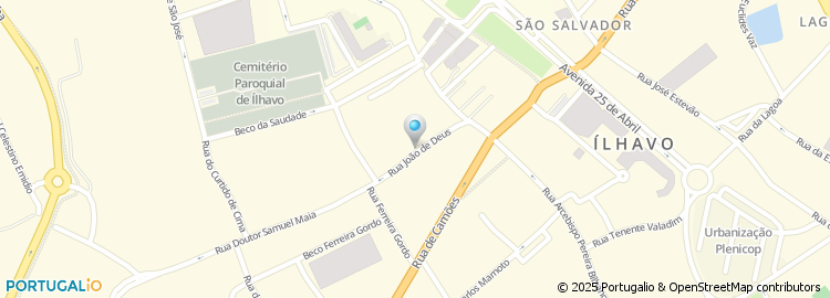 Mapa de Rua João de Deus