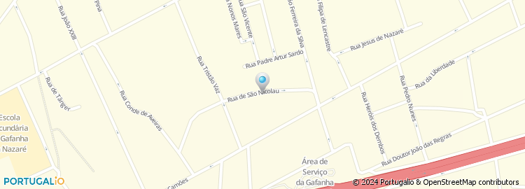 Mapa de Travessa da Rua São Nicolau