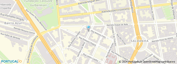Mapa de Institut Franco - Portugais - Lisbonne