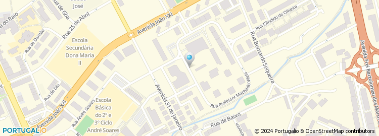 Mapa de Instituto da Segurança Social, Centro Distrital de Braga