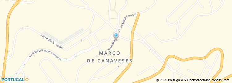 Mapa de Instituto da Segurança Social, Serviço Local de Atendimento de Marco de Canaveses