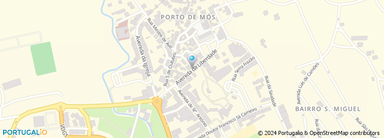Mapa de Instituto da Segurança Social, Serviço Local de Atendimento de Porto de Mós