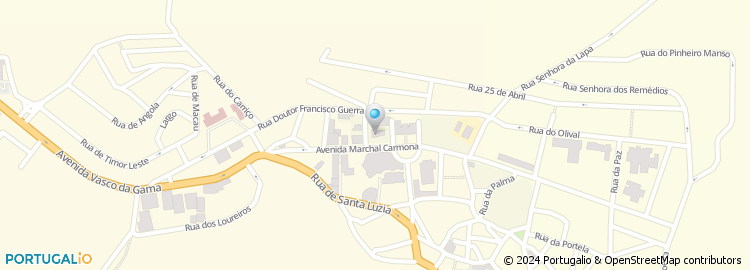 Mapa de Instituto da Segurança Social, Serviço Local de Atendimento de Vila Flor