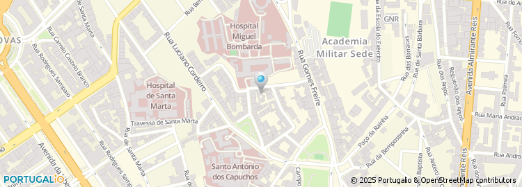 Mapa de Instituto de Ensino Medico Pos Graduado da Faculdade de Ciencias Medicas da Universidade Nova de Li