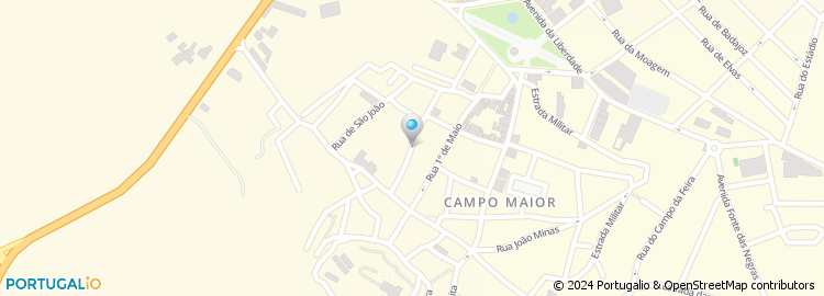 Mapa de Instituto de Segurança Social, Loja do Cidadão de Campo Maior