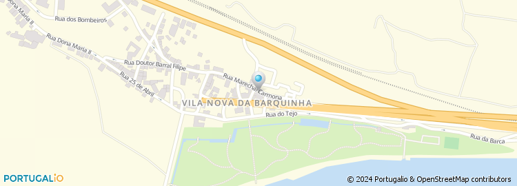Mapa de Instituto de Segurança Social, Loja do Cidadão de Vila Nova da Barquinha
